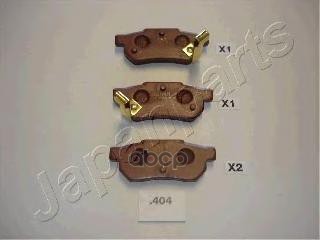 Колодки задн.диск.Honda Civic CRX ED/EE Prelude BA413 87-92 Japanparts арт. pp404af