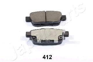 Колодки Тормозные Дисковые, Комплект | Зад | Japanparts арт. PP412AF