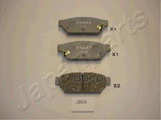 Колодки задн.диск.Mitsubishi Colt CA4 Lancer CB4 92-> Japanparts арт. pp504af