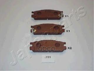 Колодки задние дисковые SUBARU Legacy Japanparts арт. pp701af