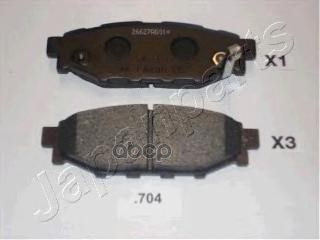 Колодки торм задн. Legacy IV Japanparts арт. pp704af