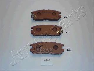 Колодки задн.диск.Isuzu Trooper UBS55 2 8TD/3 1 92-> Japanparts арт. pp999af