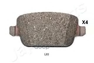 Колодки Тормозные Дисковые, Комплект | Зад | Japanparts арт. PPL03AF