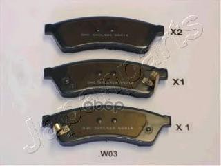 Колодки торм.диск. Japanparts арт. ppw03af