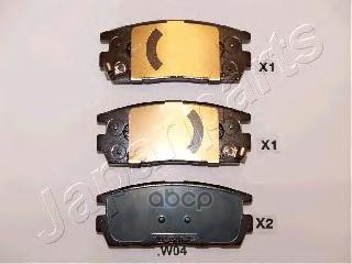 Колодки торм.диск. Japanparts арт. ppw04af