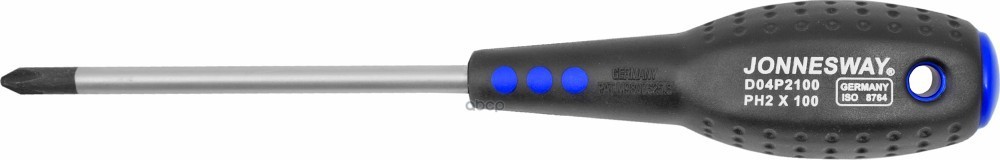 Отвертка крестовая FULL STAR PH2x100 мм JONNESWAY D04P2100 Jonnesway арт. D04P2100