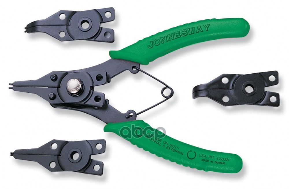 Съемник Стопорных Колец Универсальные Со Сменными Рабочими Частями Для Стопорных Колец В Наборе,160 Мм, 6-50 Мм, 4 Предмета J...