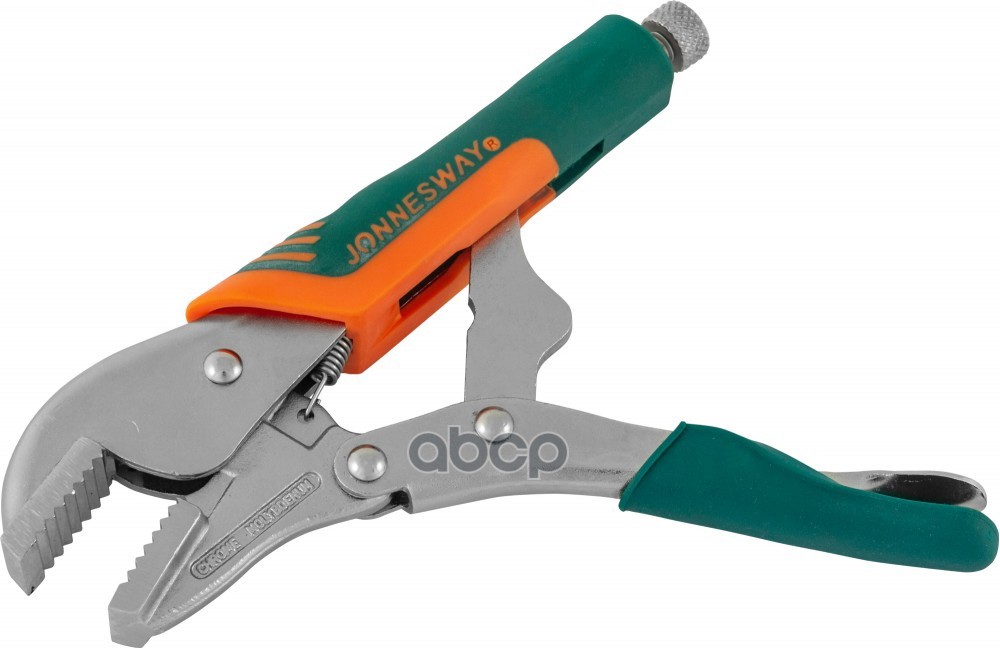Клещи Зажим Ручной С Фиксацией И Прорезиненными Рукоятками, Плоский Захват, 180 Мм, 0-38 Мм Jonnesway арт. P30M07C