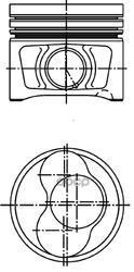 Поршень Двс Audi. Vw2.0tdi 16V Bmm =81 1.75X2x3 Std 3/4Cyl. 05> KOLBENSCHMIDT арт. 40409600