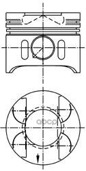 Поршень Двс Mb W210 200Cdi/320Cdi Om611-Om613=88 2.5X2x3 Std99> (30X70) KOLBENSCHMIDT арт. 97409600