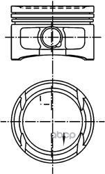 Поршень Двс Vw Golf 1.4 16V Ahw/Axp =76.5 1.2X1.5x2.5 +0.50 96> KOLBENSCHMIDT арт. 99562620