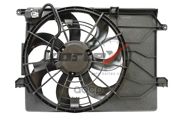 Вентилятор радиатора Hyundai iX35Kia Sportage III (10-) (тип Dowoon) (LFK 08Y5) с кожухом KFD044 KORTEX арт. KFD044