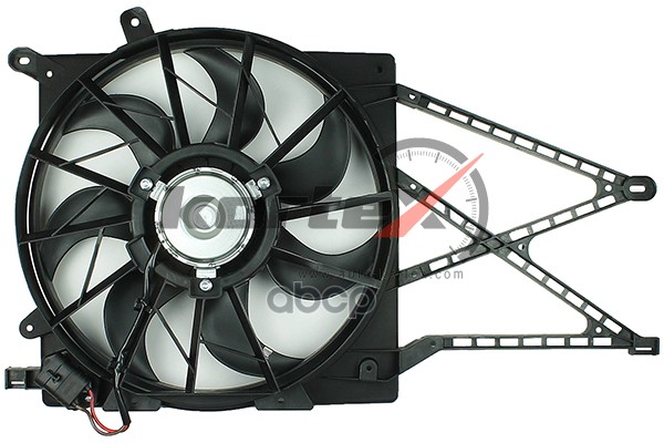 Вентилятор радиатора OPEL ASTRA H 04- (с кожухом и резистром) KORTEX арт. KFD063