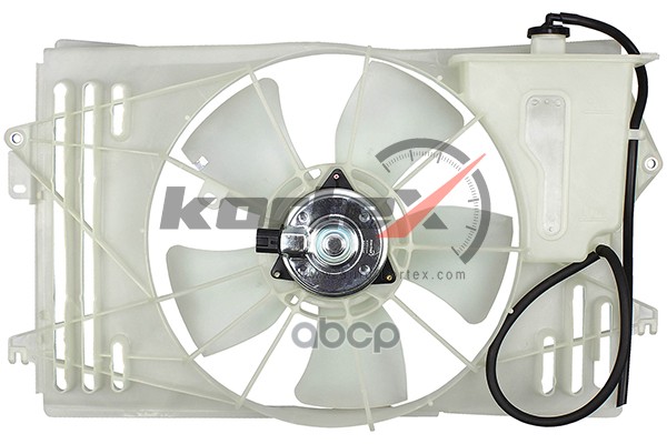 Вентилятор радиатора TOYOTA COROLLA/AVENSIS 01- 1.4/1.6/1.8 (с кожухом) KFD199 KORTEX арт. KFD199