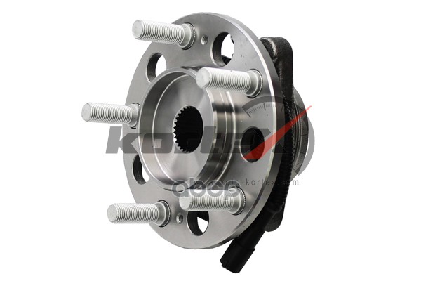 Ступица с подшипником SSANG YONG REXTON 06-13(AWD)  перед КРУГЛАЯ ФИШКА KHB4296STD KORTEX арт. KHB4296STD