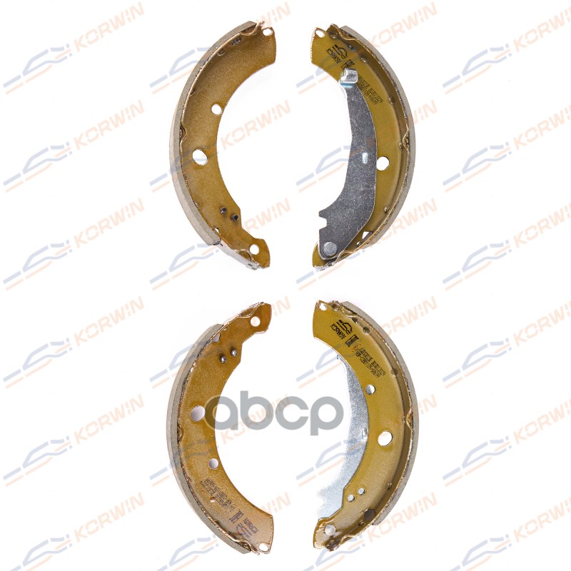 Колодки Тормозные Барабанные Зад. Ecoline. Vw Polo Sed 10-/Skoda Rapid 12- KORWIN арт. KWBS0023E