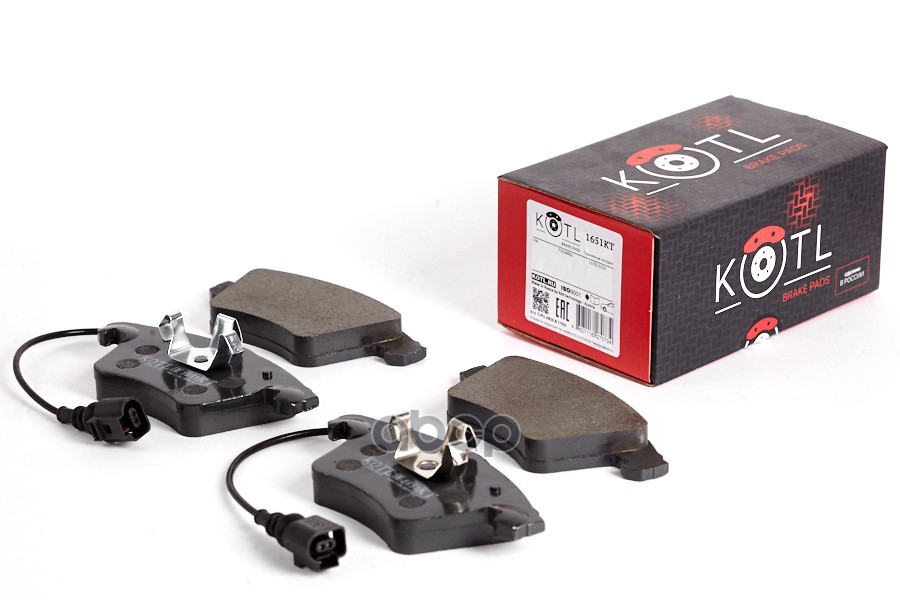 Колодки тормозные дисковые передние к-т VOLKSWAGEN TOUAREG R16 03> KOTL арт. 1651kt