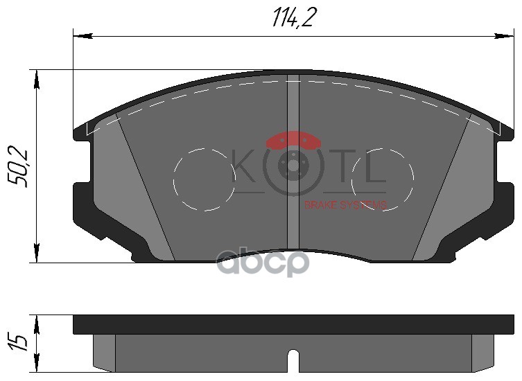 Колодки тормозные дисковые передние к-т MITSUBISHI Colt KOTL арт. 3046kt