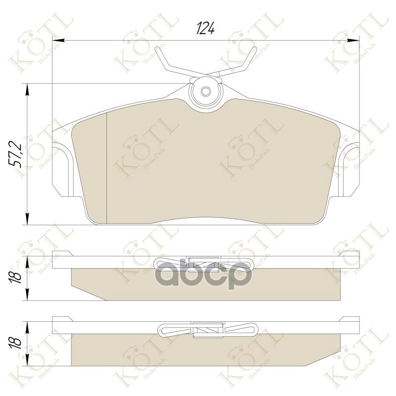 Колодки тормозные передние NISSAN ALMERA II  PRIMERA II KOTL арт. 3168kt