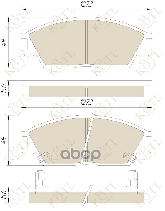 Колодки тормозные дисковые передние к-т HYUNDAI: GETZ  ACCENT KOTL арт. 3331kt