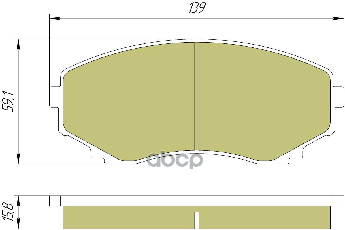 Колодки тормозные дисковые передние к-т с мех. датчиком износа MAZDA CX-5 II  CX-7 I  CX-9 I (TB) KOTL арт. 3471kt