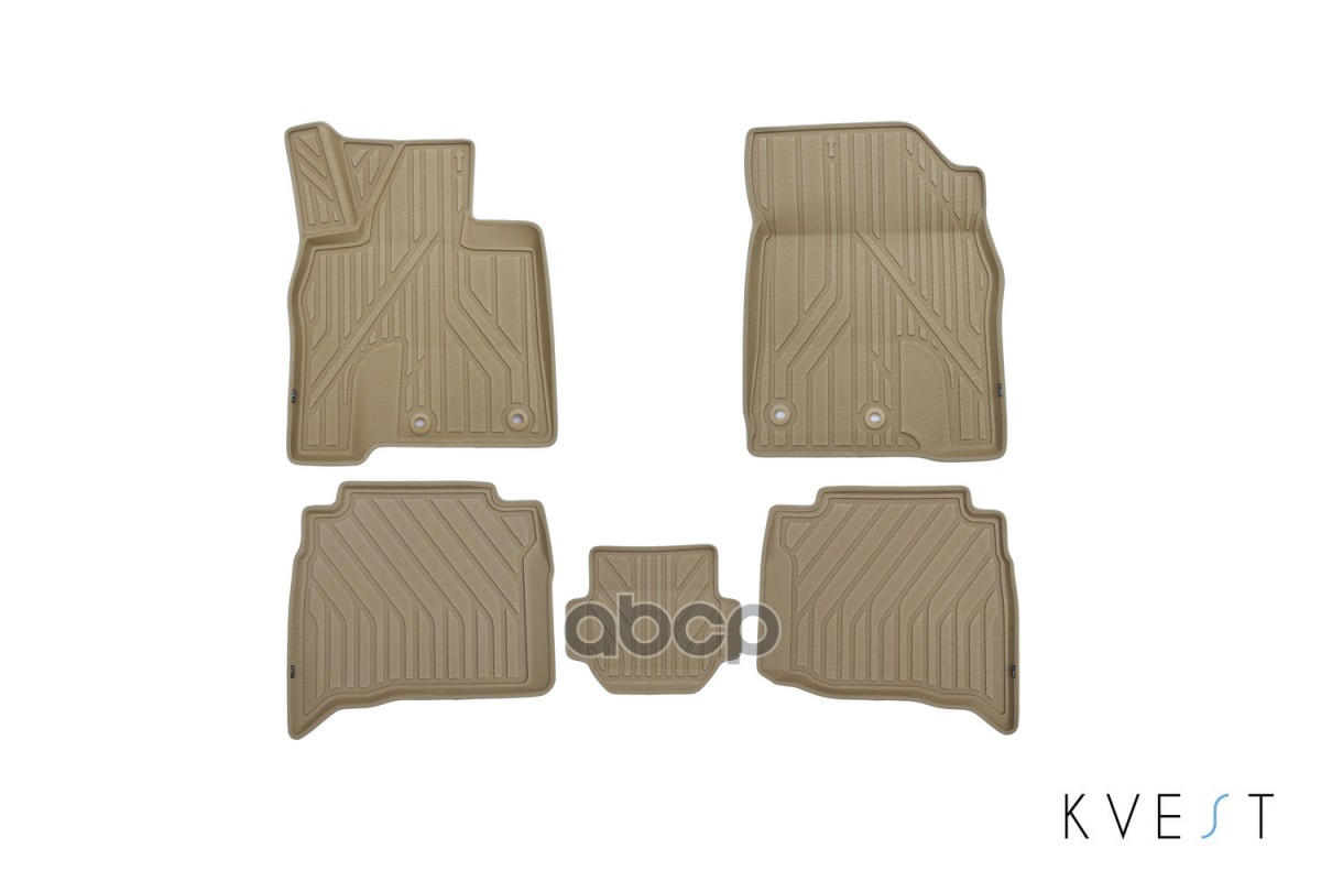 Коврики Kvest 3D В Салон Подходят Для Lexus Lx (Iiir2), 2015-, 5 Шт. (Полиуретан, Бежевый, Бежевый) В Коробе / Лексус Лх KVES...