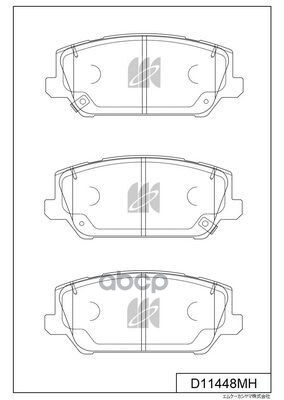 Disk Brake Pads Kashiyama арт. d11448mh