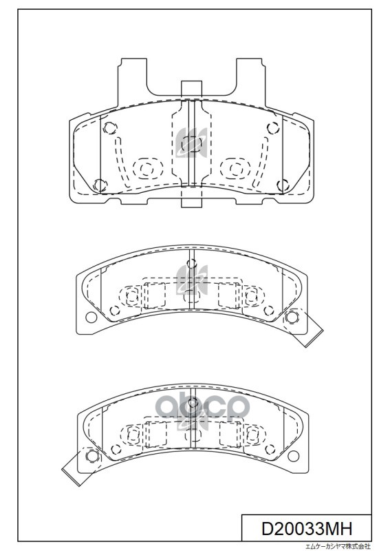 Disk Brake Pads Kashiyama арт. d20033mh