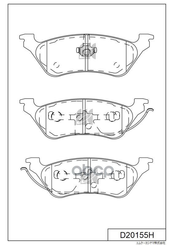 Disk Brake Pads Kashiyama арт. d20155h
