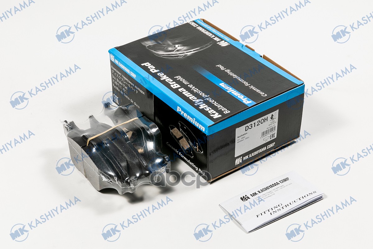 Колодки Тормозные Дисковые + Противоскрипные Пластины Mazda Kashiyama арт. d3120h