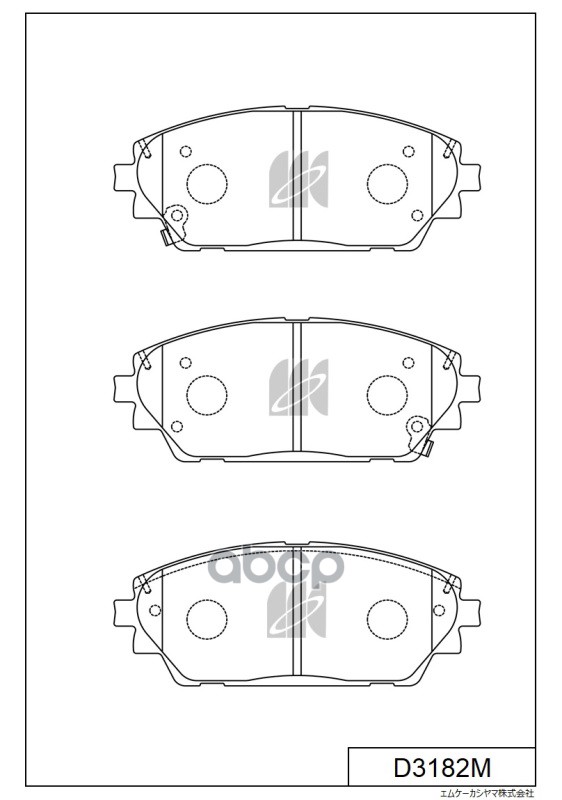 Disk Brake Pads Kashiyama арт. d3182m
