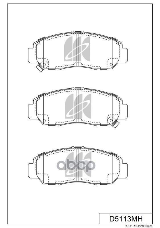 Колодки Тормозные Дисковые Honda Civic 1.61.8 07 D5113mh Kashiyama арт. D5113MH