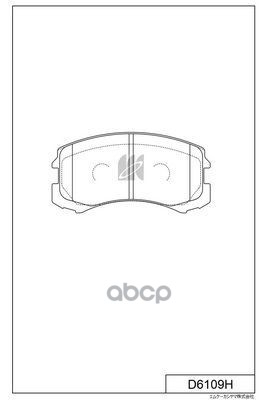 Колодки Тормозные Дисковые D6109h Kashiyama арт. D6109H