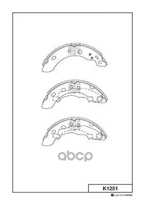 Колодки Тормозные Барабанные Nissan Kashiyama арт. k1251
