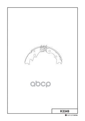 Колодки Тормозные Барабанные K3349 Kashiyama арт. K3349