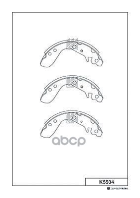 Колодки Тормозные Барабанные Honda Jazz Ii 1.2-1.4I 02- K5534 Kashiyama арт. K5534