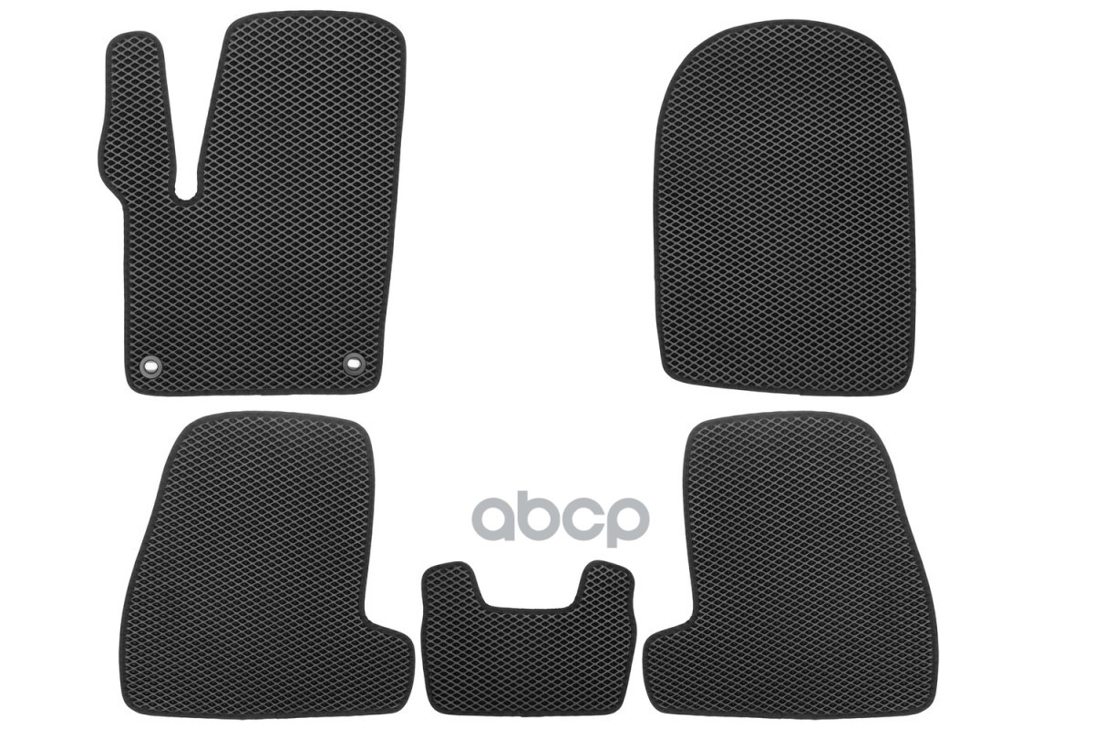 Коврики в салон EVA для FORD Focus (III, IIIr) 2011-2019 (черная окантовка), 5шт. / Форд Фокус Klever арт. EVA.B.0501603222110k