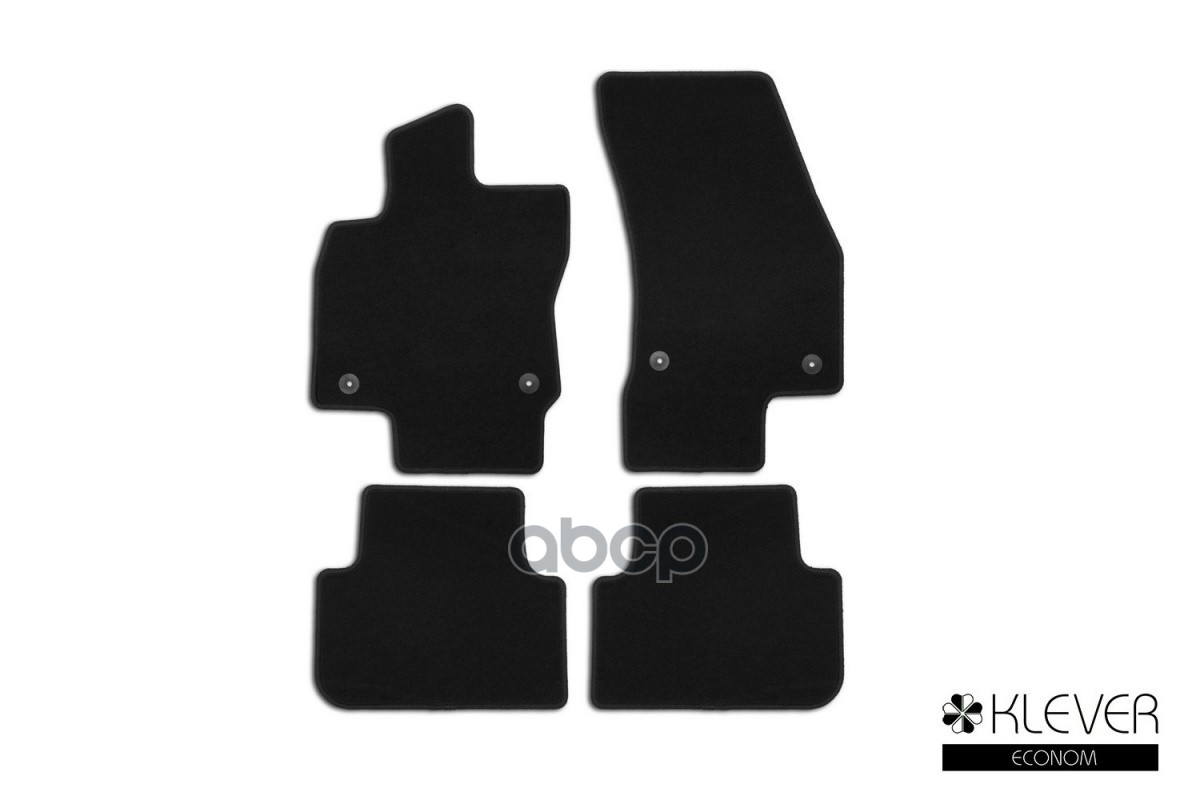 Коврики в салон Klever Econom VOLKSWAGEN Tiguan, 2016-2020, 2020-, кросс., 4 шт. (текстиль) / Фольксваген Тигуан Klever арт. ...