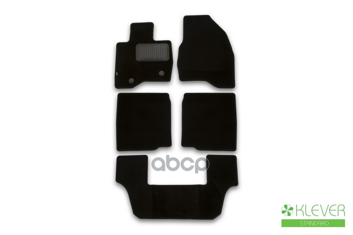 Коврики В Салон Klever Standard Ford Explorer, 2015-2017, 2017-2019, Кросс., 5 Шт. (Текстиль) / Форд Эксплорер Klever арт. KL...