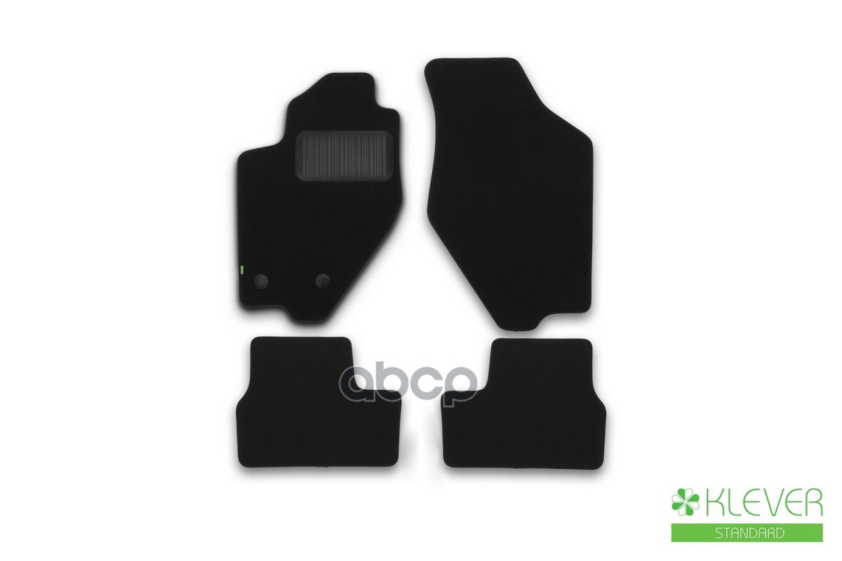 Коврики В Салон Klever Standard Lada Kalina, Kalina || 2004-2013, 2013-2018, Сед., Хб., 4 Шт. (Текстиль) / Лада Калина Klever...