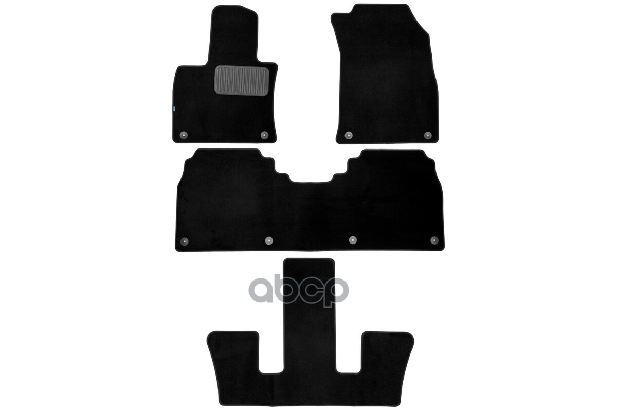 Коврики В Салон Klever Premium Hongqi E-Hs9 2020- (6 Мест) Ун. 4 Шт. (Текстиль) / Хонги Е-Хс9 Klever арт. KLEVER0311600222110kh