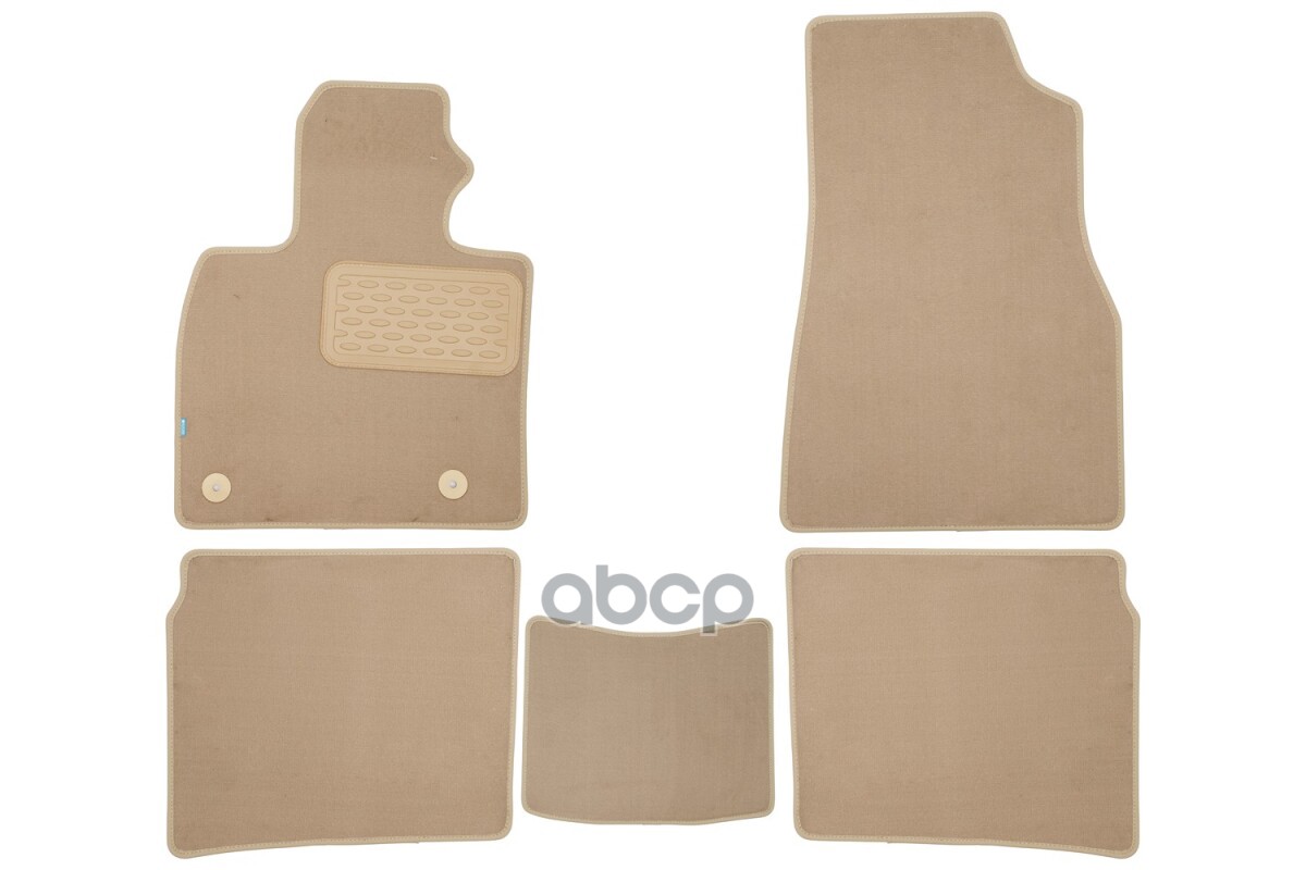 Коврики В Салон Klever Premium Hongqi Hs5 2019-, Внед., 5Шт (Текстиль, Бежевые) / Хонги Хс5 Klever арт. KLEVER0411600622110kh