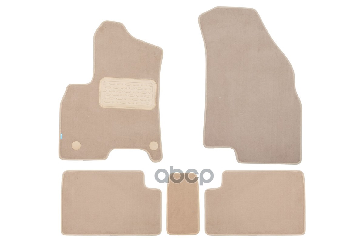 Коврики в салон Klever Premium CHERY Tiggo 7 Pro/ 7 PRO MAX (Elite, Luxury), 2020-, кросс., 5 шт. (текстиль, бежевые) / Черри...
