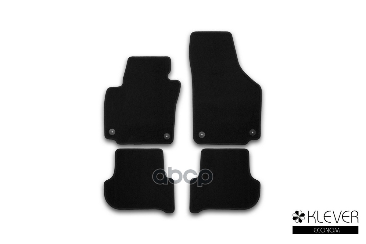 Коврики В Салон Klever Econom Skoda Yeti 2009-2014, 2013-2018, Кросс., 4 Шт. (Текстиль) / Шкода Йети Klever арт. KVR01451001200k