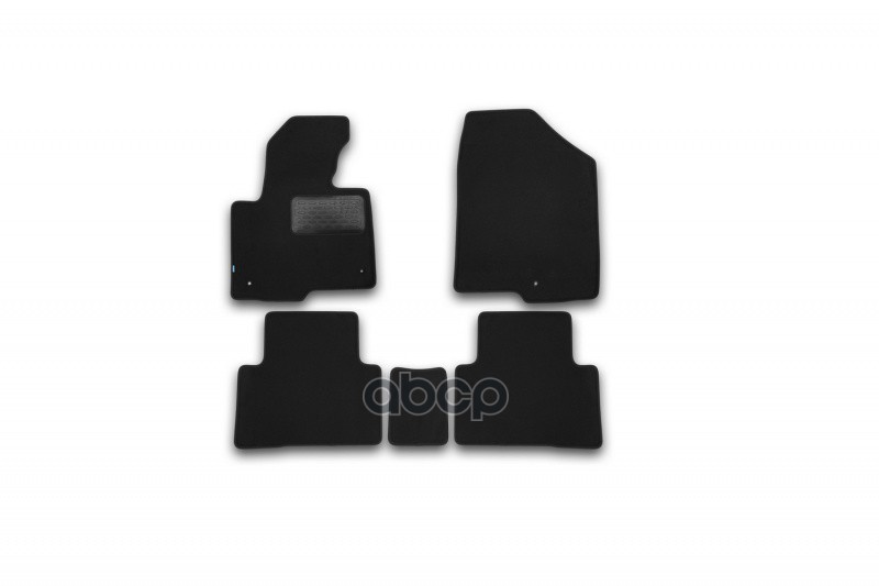 Коврики в салон Klever Premium HYUNDAI Santa Fe АКПП 2012-2016, 2015-2018, кросс., 5 шт. (текстиль) / Хендай Санта Фе Klever ...