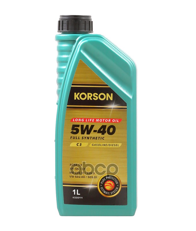 Korson Моторное Масло 5W-40  C3 Синтетическое 1Л
