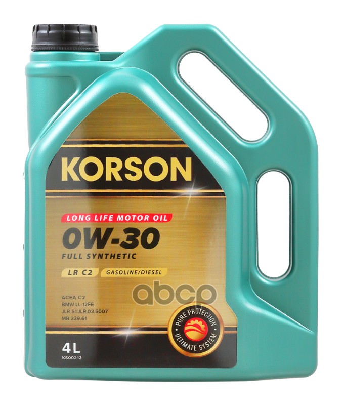 Korson 0W-30 Full Synthetic Lr C2 4Л (Синт. Мотор. Масло.)