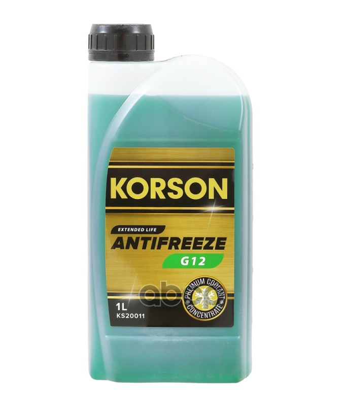 Антифриз, Концентрат G12 Зеленый 1Л Korson арт. KS20011