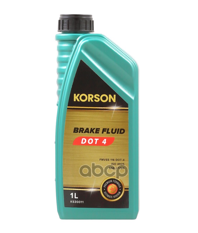 Тормозная жидкость BRAKE FLUID DOT 4  1l Korson арт. ks30011