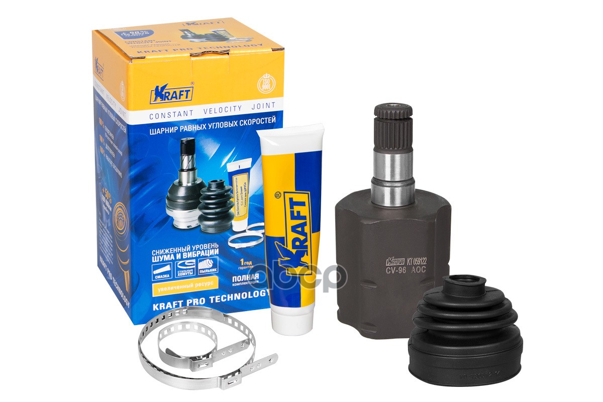 ШРУС внутренний Audi A3 (03-13) / Seat Leon (05-10) / Skoda Octavia (04-13) / VW Golf V (03-08), Jet KRAFT KT059122 Kraft арт...